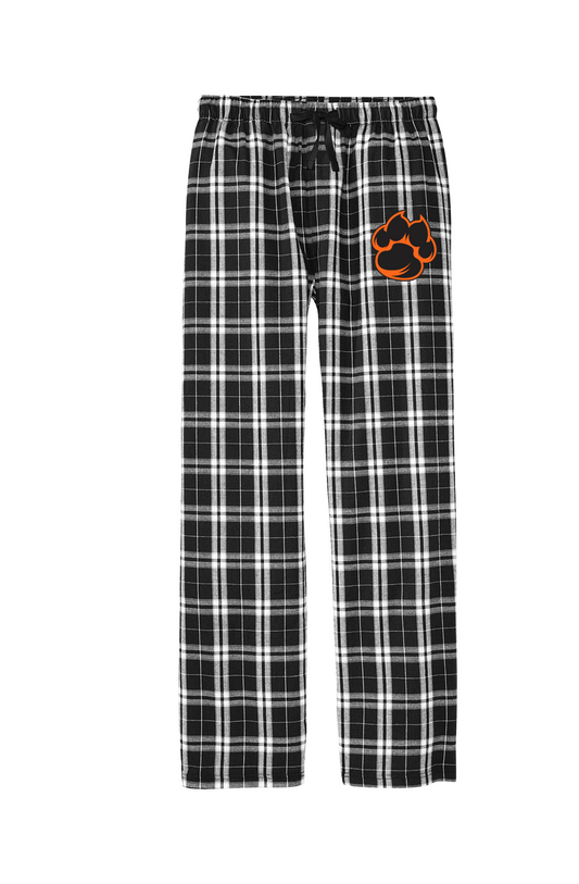 Men's Flannel Plaid Paw Pants