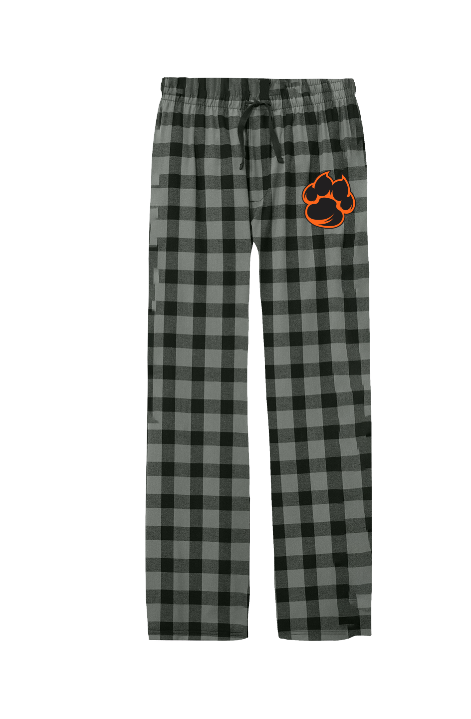 Men's Flannel Plaid Paw Pants