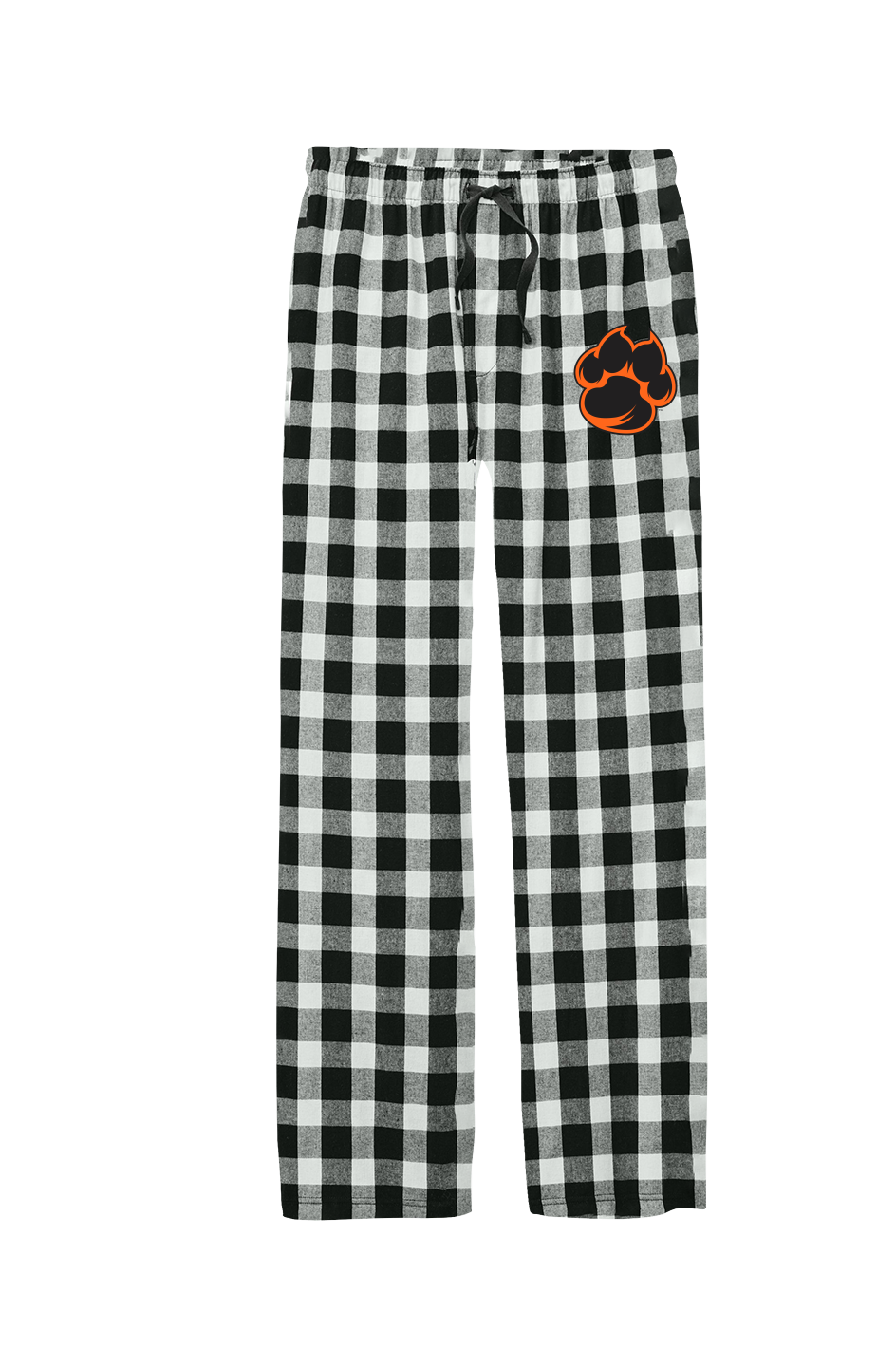 Men's Flannel Plaid Paw Pants